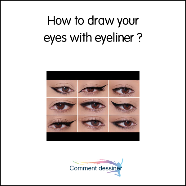 How to draw your eyes with eyeliner